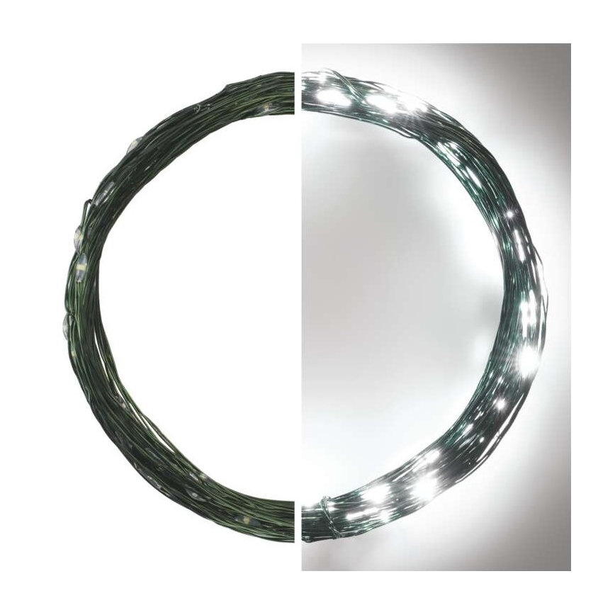 LED utomhus julkedja  75xLED/12,5m IP44 kall vit 