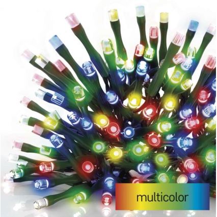LED utomhus julkedja  80xLED/13m IP44 flerfärgade