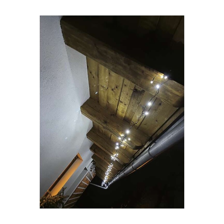LED utomhus julkedja  80xLED/13m IP44 kall vit