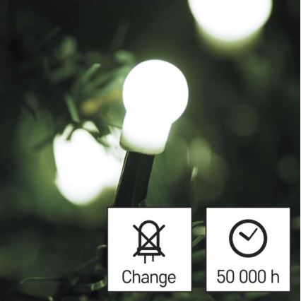 LED utomhus julkedja  80xLED/13m IP44 kall vit 