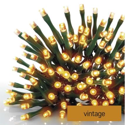 LED utomhus julkedja  80xLED/13m IP44 vintage