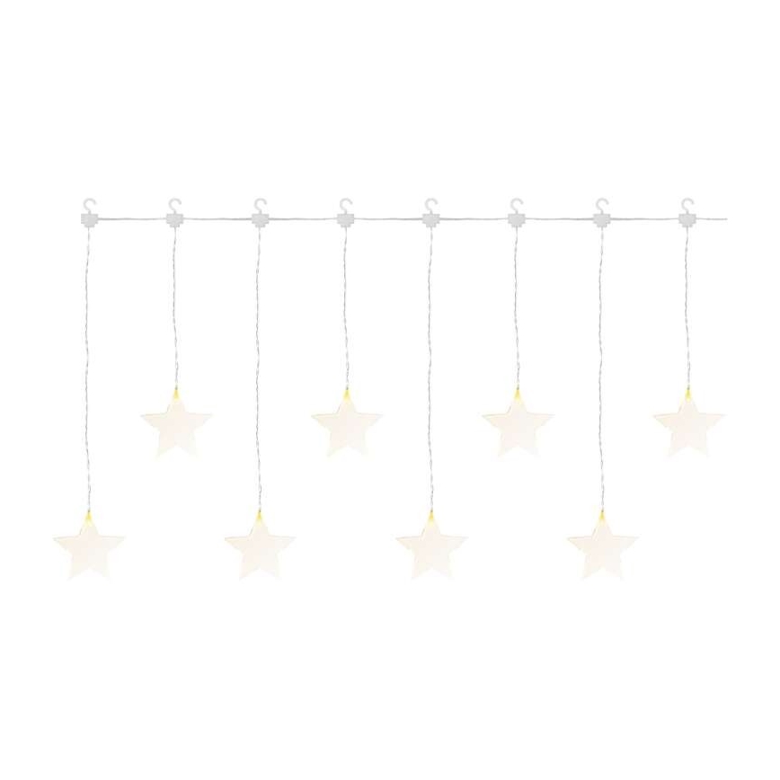 LED utomhus julkedja  8xLED/5,84m IP44 stjärna