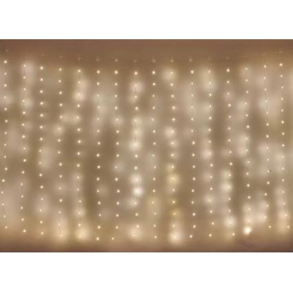 LED Utomhus julslinga 180xLED/8 funktioner 6,7 m IP44 varm vit