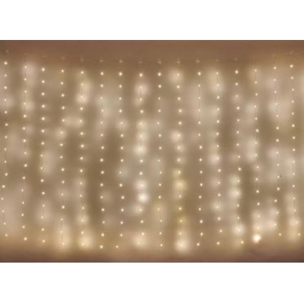 LED Utomhus julslinga 300xLED/8 funktioner 7,9 m IP44 varm vit