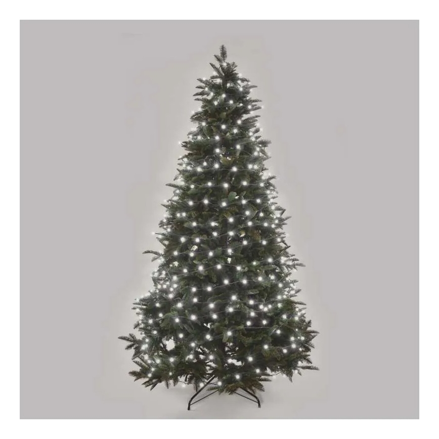 LED utomhus julslinga 480xLED/8 funktioner 53m kallvit IP44