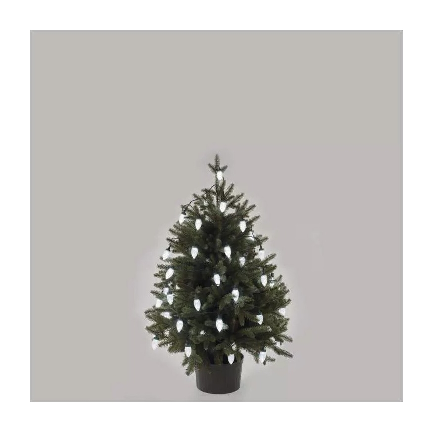 LED Utomhus julslinga 50xLED/8 funktioner 14,8 m IP44 kall vit