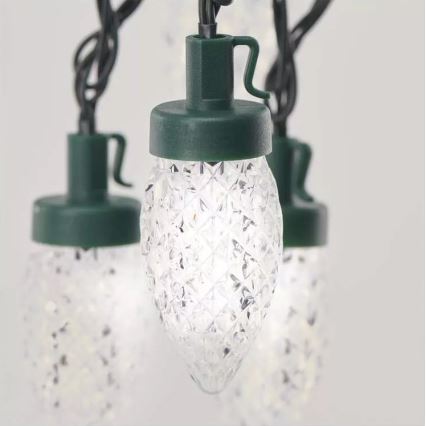 LED Utomhus julslinga 50xLED/8 funktioner 14,8 m IP44 kall vit