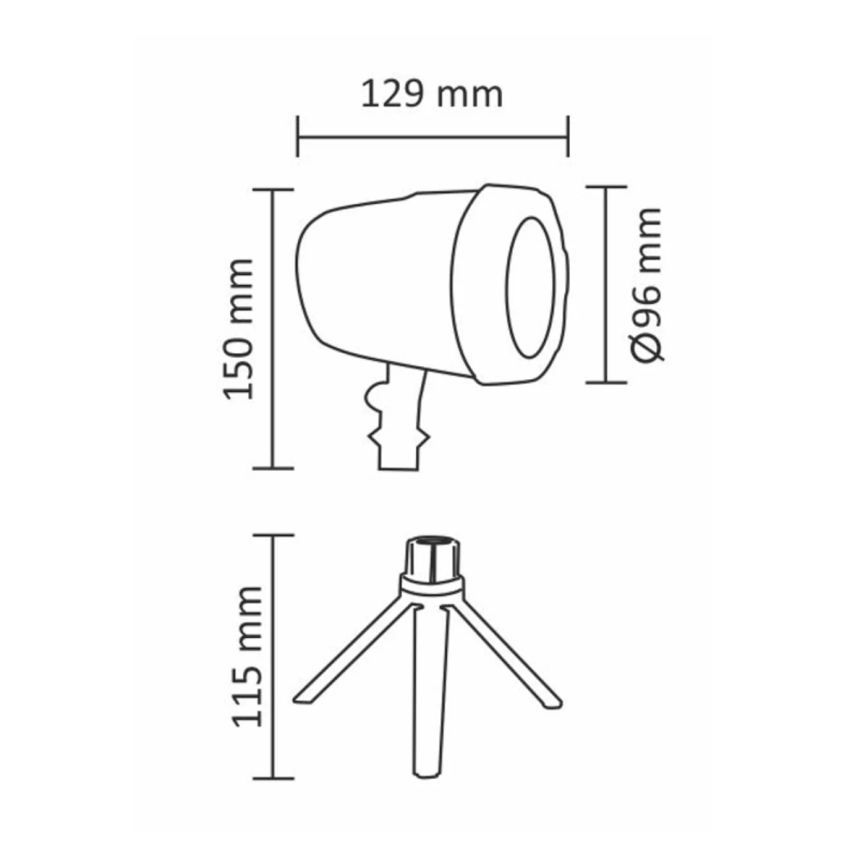 LED Utomhus laserprojektor LED/5W/230V IP44