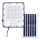 LED Utomhus ljusreglerad solcell strålkastare LED/50W/3,2V 4500K IP65 svart + fjärrkontroll