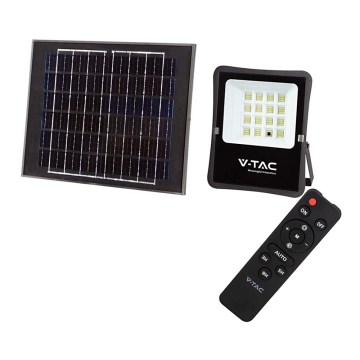 LED Utomhus solar strålkastare LED/12W/3,2V 6400K IP65 + fjärrkontroll