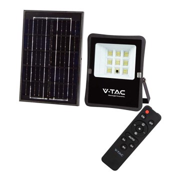 LED Utomhus solar strålkastare LED/6W/3,2V 4000K IP65 + fjärrkontroll