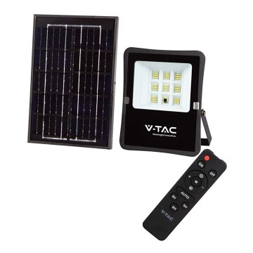 LED Utomhus solar strålkastare LED/6W/3,2V 6400K IP65 + fjärrkontroll
