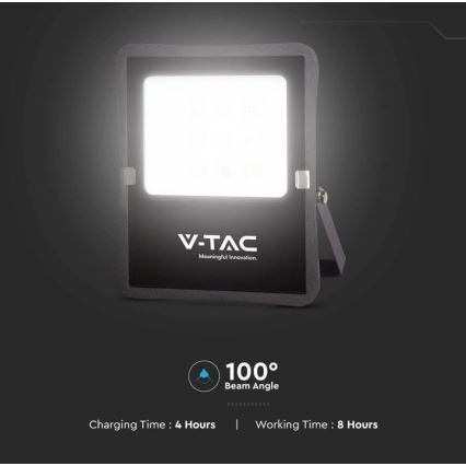 LED Utomhus solcell strålkastare LED/6W/3,2V 6400K IP65 + fjärrkontroll
