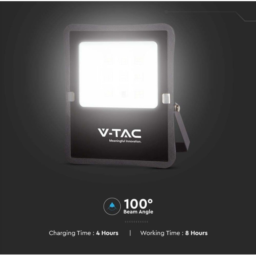 LED Utomhus solcell strålkastare LED/6W/3,2V 6400K IP65 + fjärrkontroll
