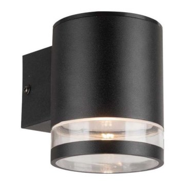 LED Utomhus solcell vägglampa LED/1W/3,7V 3000K IP54 svart