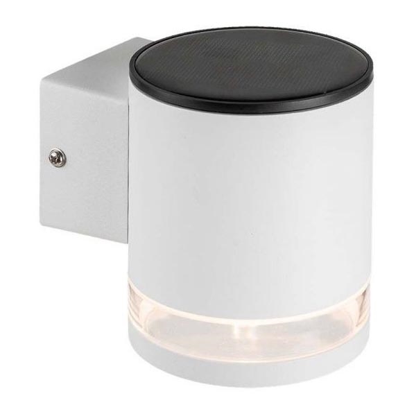 LED Utomhus solcell vägglampa LED/1W/3,7V 3000K IP54 vit