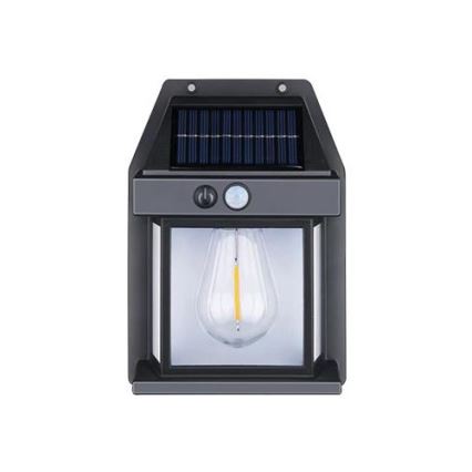 LED Utomhus solcell vägglampa med sensor LED/1W/230V 1200mAh IP65