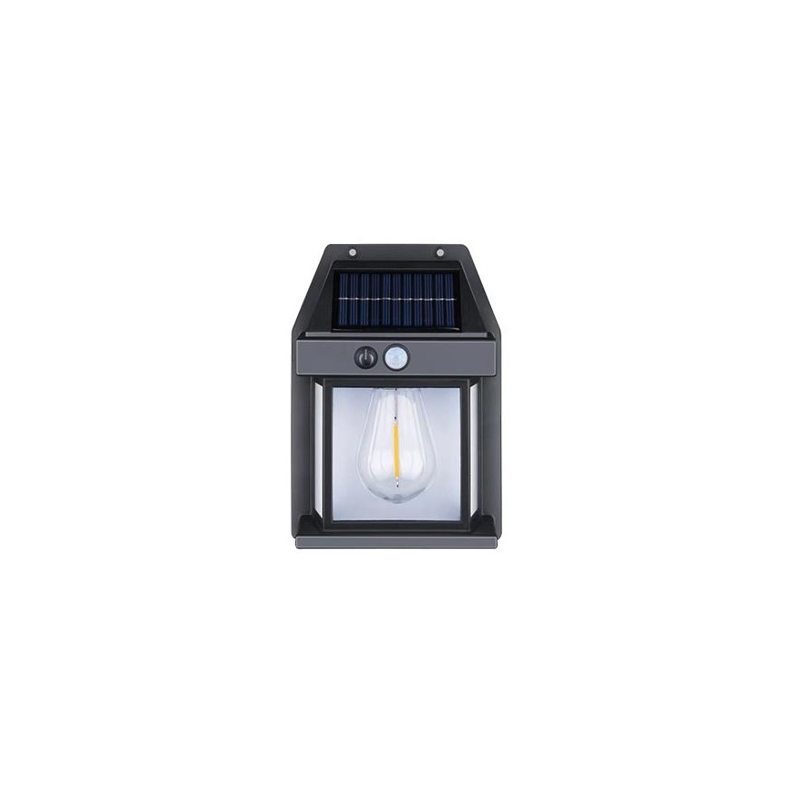 LED Utomhus solcell vägglampa med sensor LED/1W/230V 1200mAh IP65