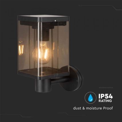 LED Utomhus solcell vägglampa med sensor LED/2,5W/3,7V 3000K IP54