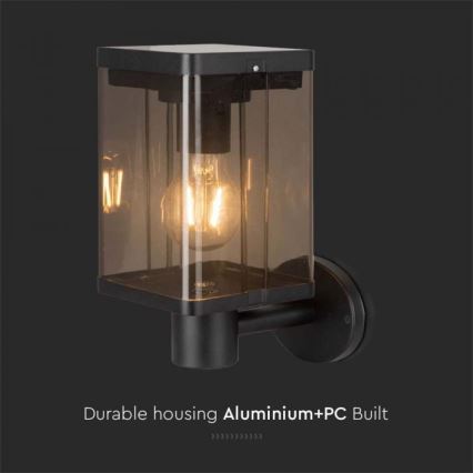 LED Utomhus solcell vägglampa med sensor LED/2,5W/3,7V 3000K IP54