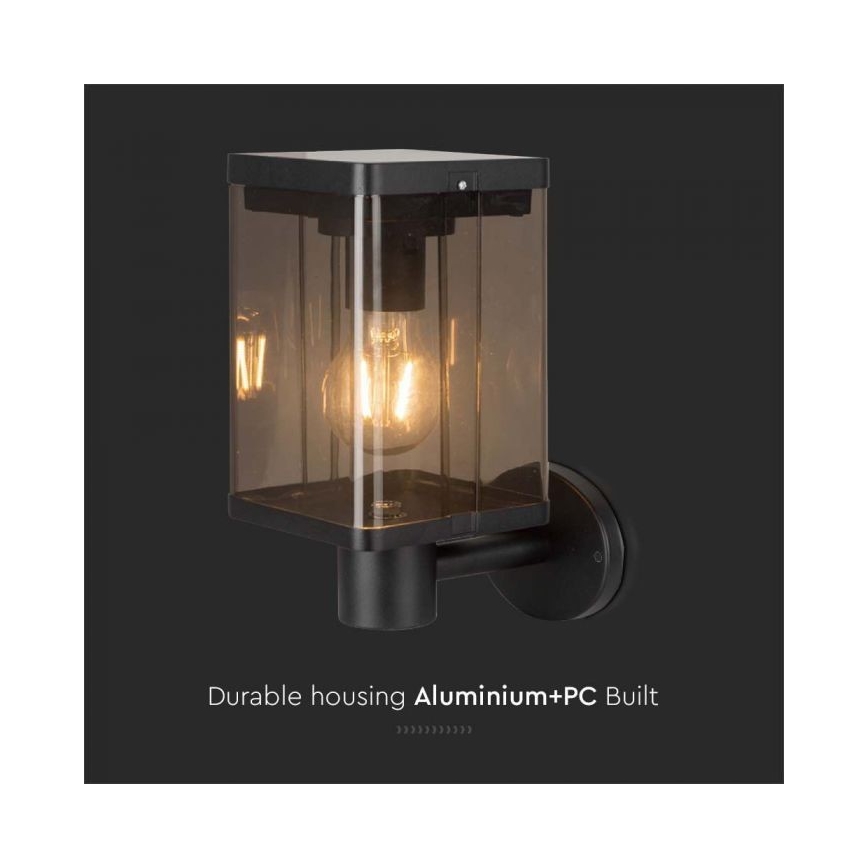 LED Utomhus solcell vägglampa med sensor LED/2,5W/3,7V 3000K IP54