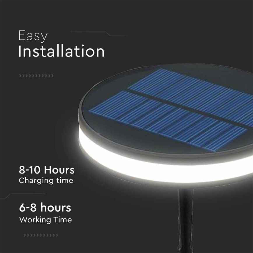LED utomhus solcellslampa LED/1,8W/3,7V IP54 3000K 1800 mAh