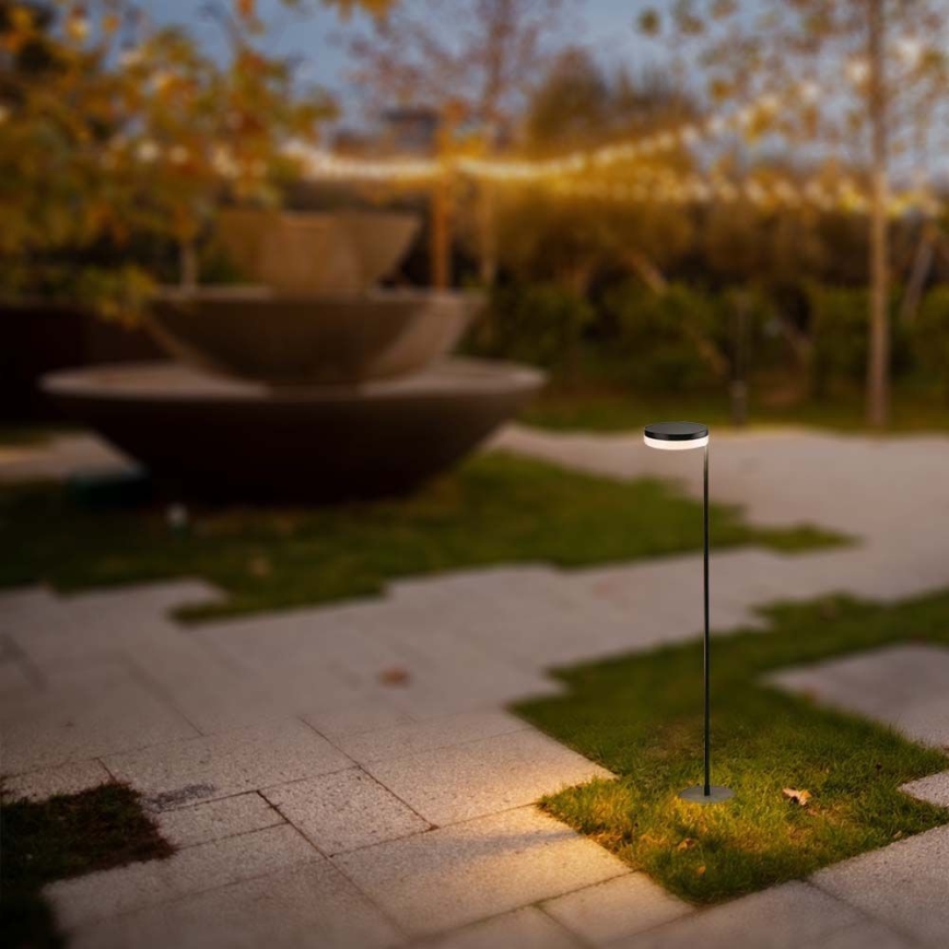 LED utomhus solcellslampa LED/2W/3,7V 3000K IP54 svart