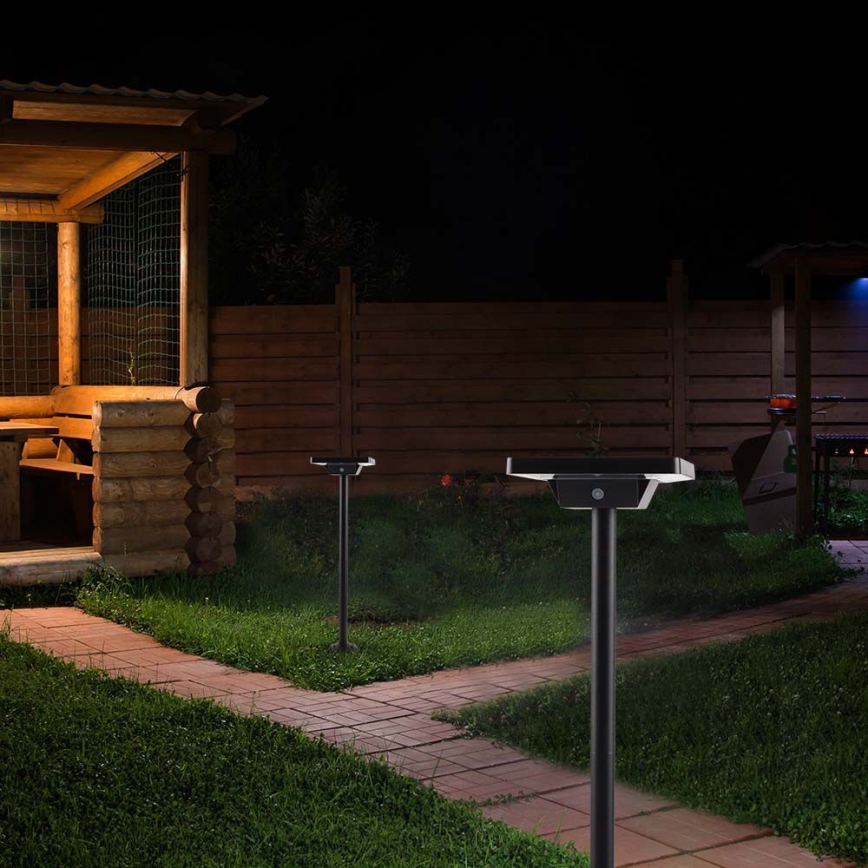 LED utomhus solcellslampa 2i1 LED/2W/3,7V IP65 3000/4000/6500K