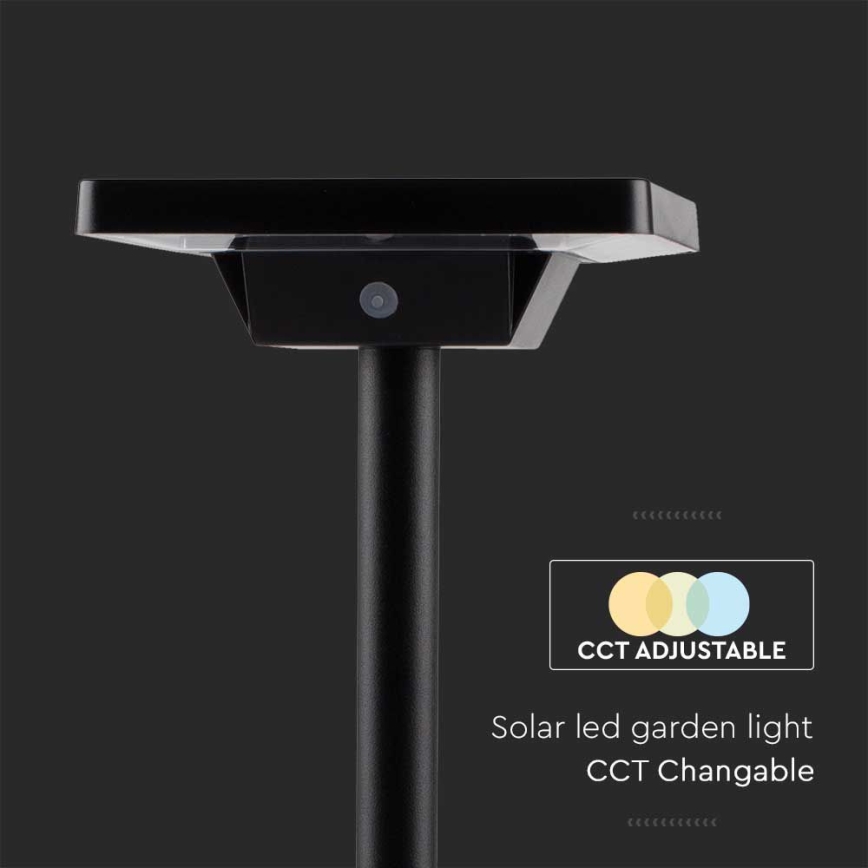 LED utomhus solcellslampa 2i1 LED/2W/3,7V IP65 3000/4000/6500K