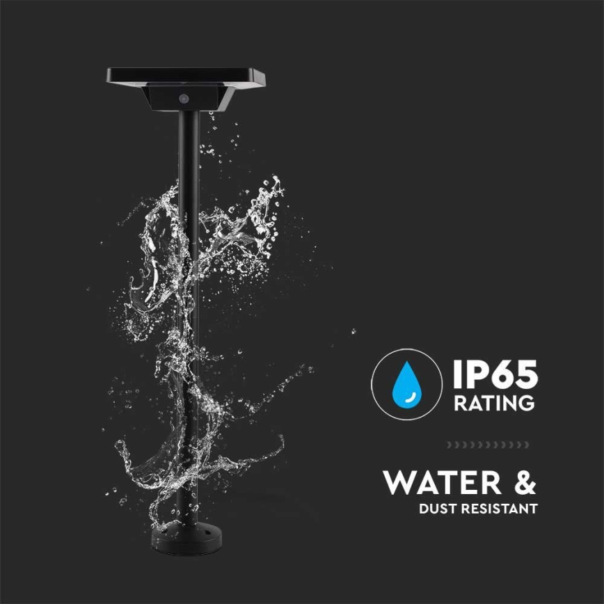 LED utomhus solcellslampa 2i1 LED/2W/3,7V IP65 3000/4000/6500K