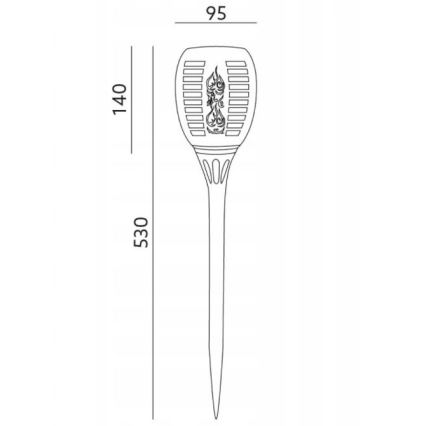 LED Utomhus sollampa SPARKLE LED/0,12W/1,2V IP44
