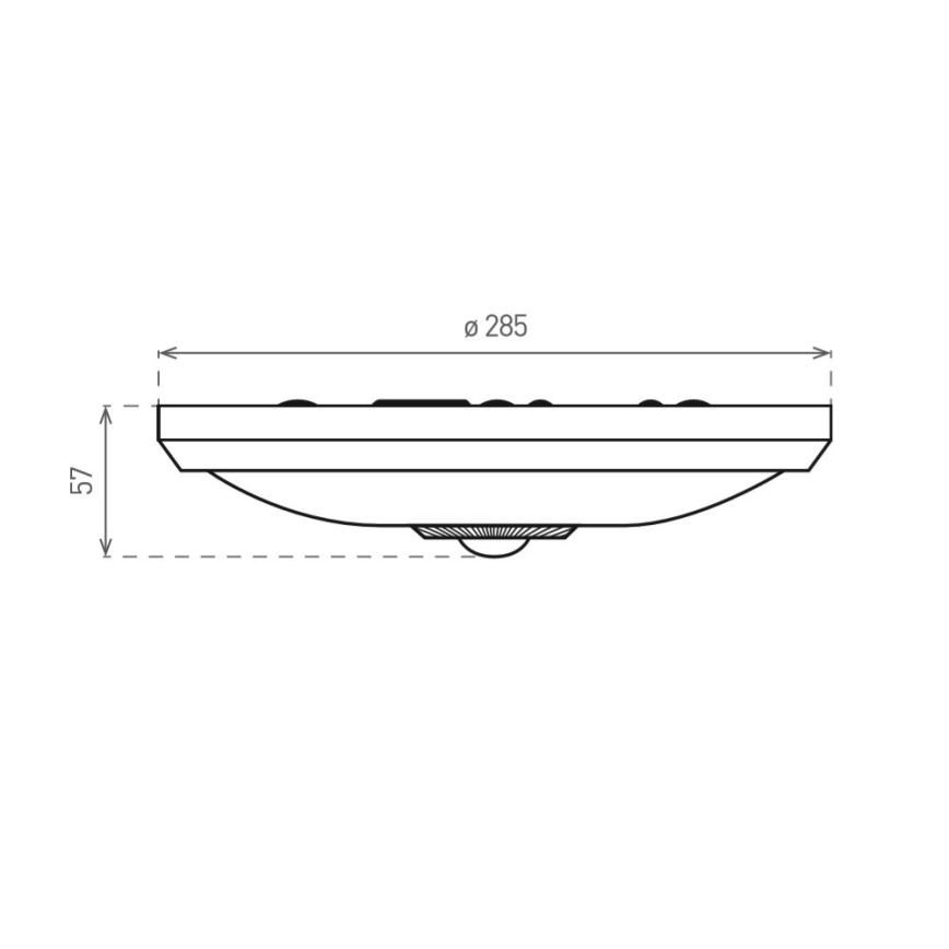 LED Utomhus Takbelysning med PIR-sensor LED/16W/230V IP54