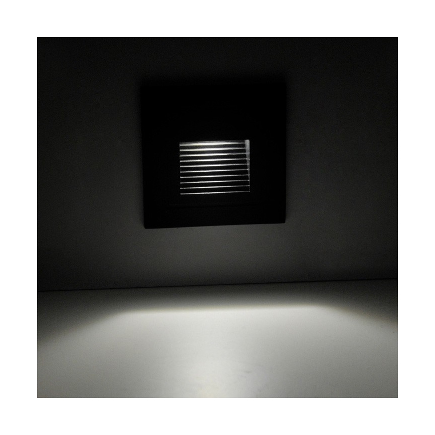 LED Utomhus Trappljus Q6 LED/3W/230V IP44