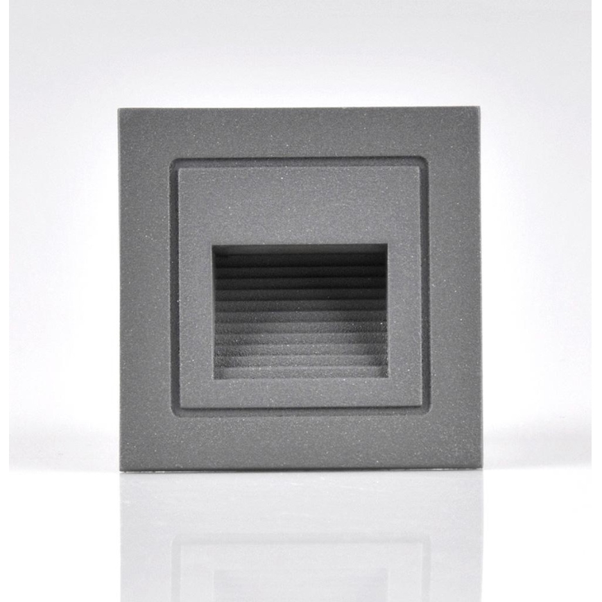 LED Utomhus Trappljus Q6 LED/3W/230V IP44