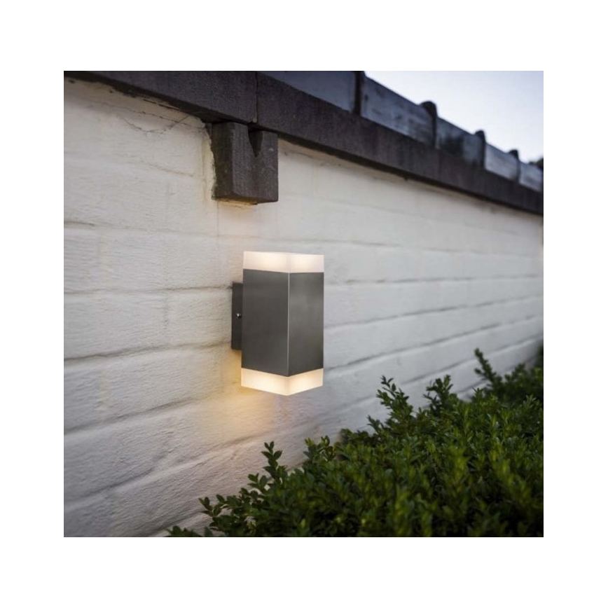 LED Utomhus Väggbelysning 2xLED/4W/230V IP44