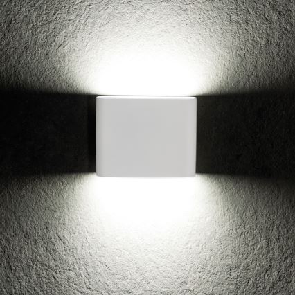 LED Utomhus Väggbelysning GARTO LED/8W/230V vit