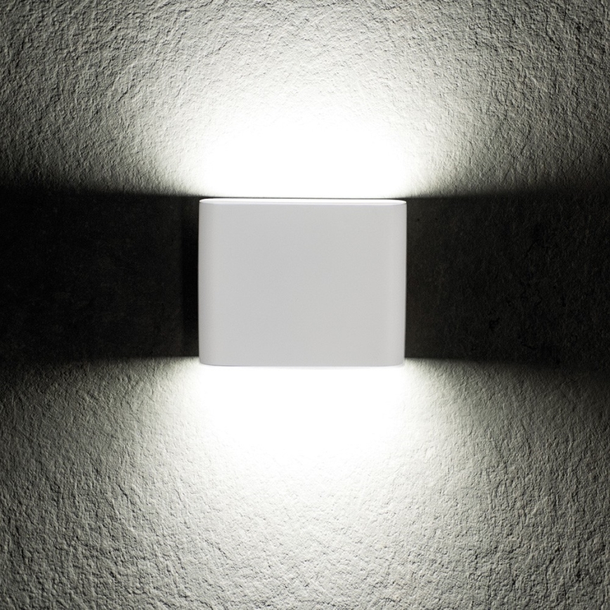 LED Utomhus Väggbelysning GARTO LED/8W/230V vit