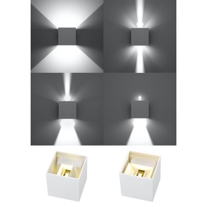 LED Utomhus Väggbelysning LUCA LED/6W/230V IP54