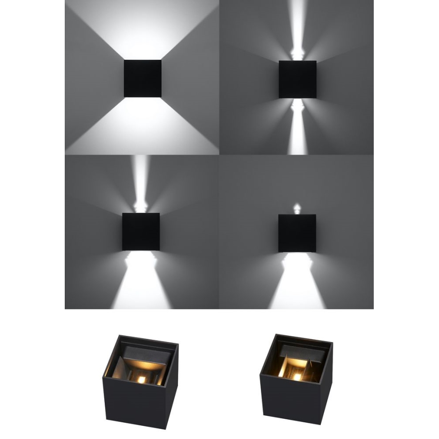LED Utomhus Väggbelysning LUCA LED/6W/230V IP54