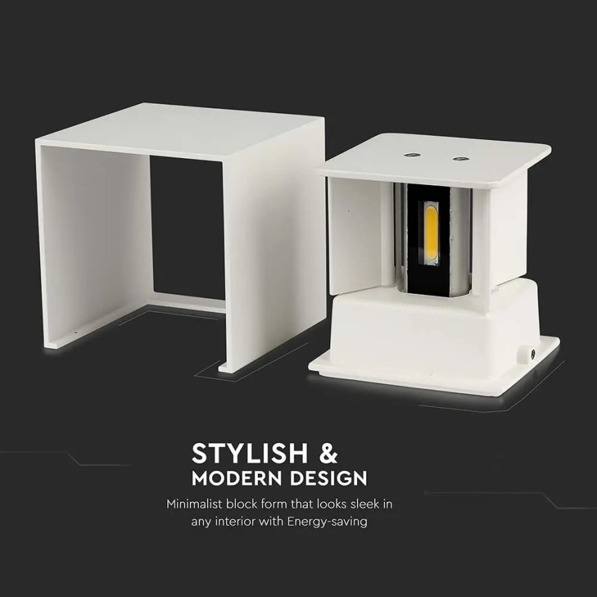 LED Utomhus Vägglampa LED/11W/230V 4000K IP65 vit