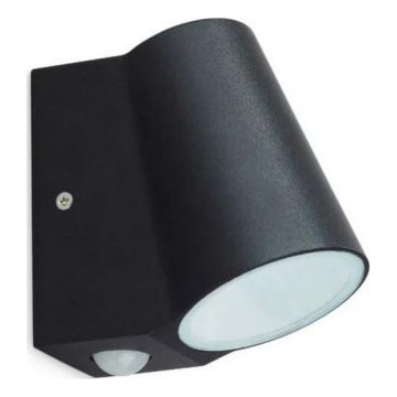 LED Utomhus vägglampa med sensor BUNOL LED/6W/230V IP44 svart