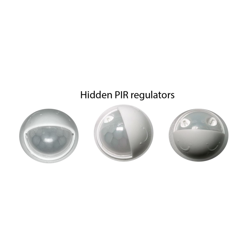 LED Utomhus vägglampa med sensor LED/12W/230V 3000/4000/6500K IP65