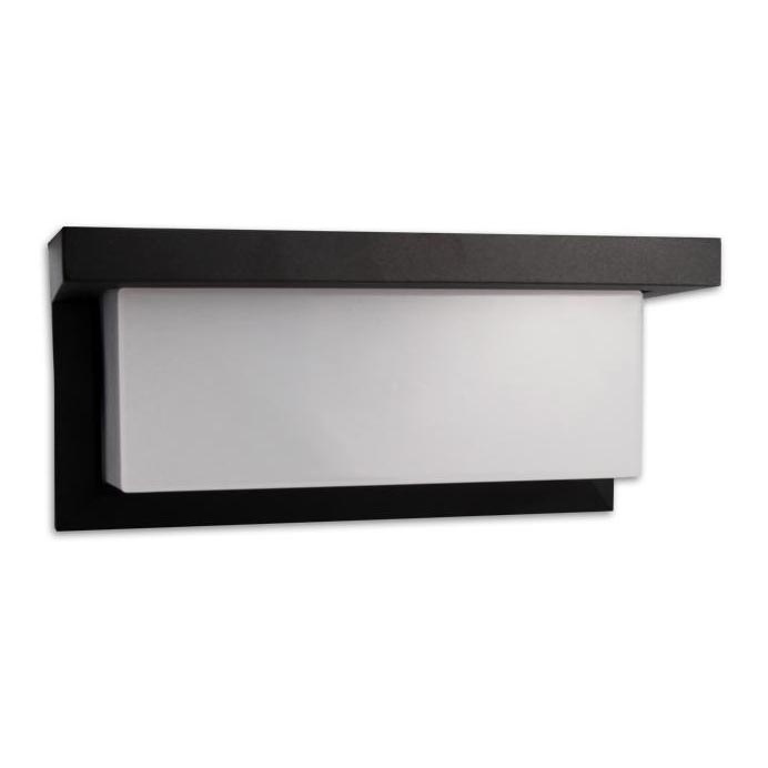 LED Utomhus vägglampa med sensor LED/12W/230V IP54 svart