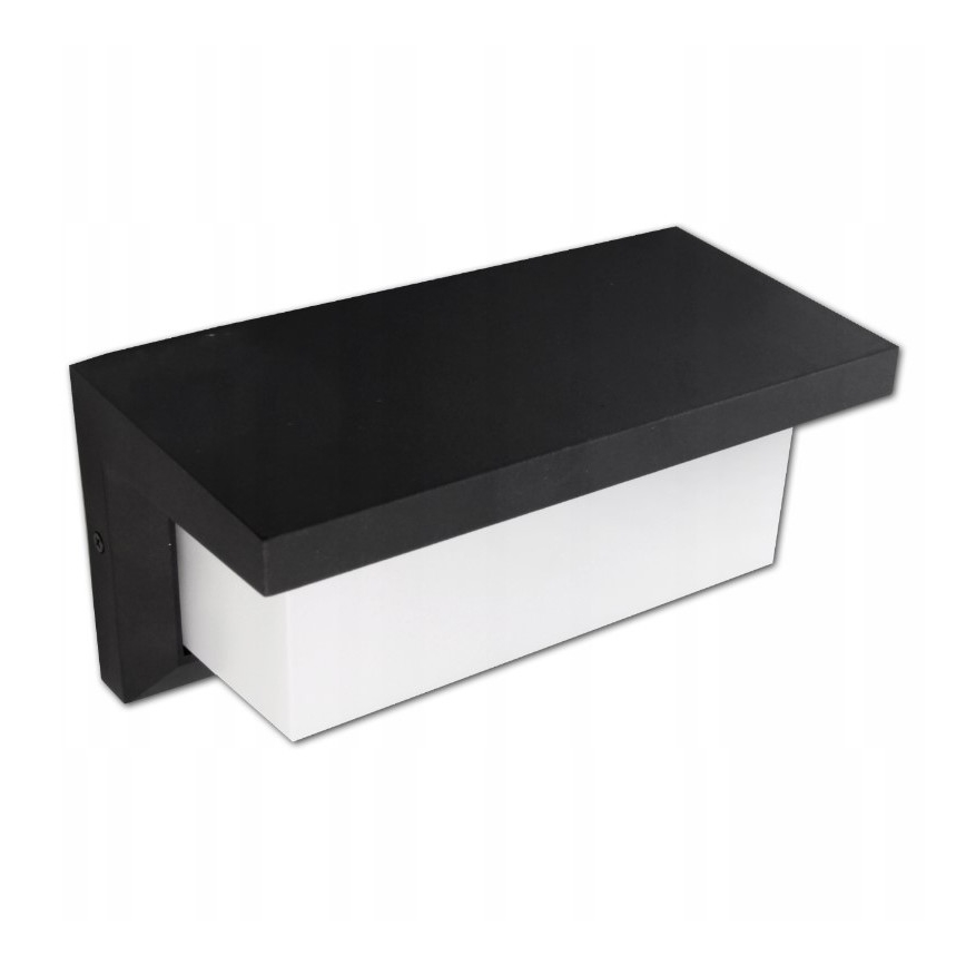 LED Utomhus vägglampa med sensor LED/12W/230V IP54 svart