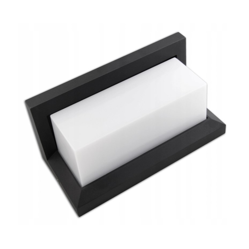 LED Utomhus vägglampa med sensor LED/12W/230V IP54 svart