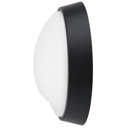 LED Utomhus vägglampa med sensor LED/12W/230V 3000/4000/6500K IP65 svart