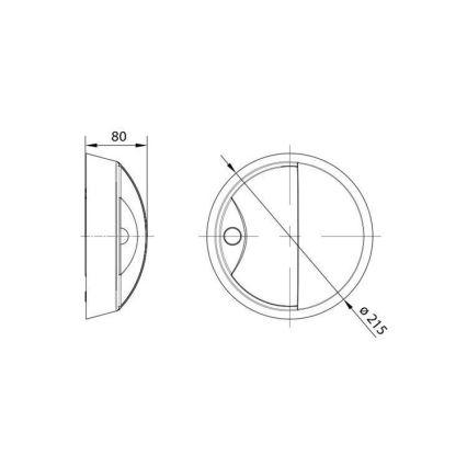 LED Utomhus vägglampa med sensor LED/14W/230V IP54