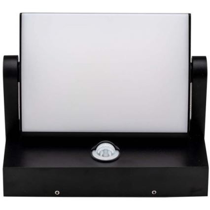 LED Utomhus vägglampa med sensor LED/17W/230V 4000K IP65 svart