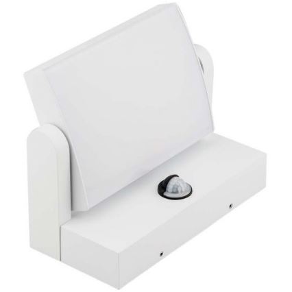 LED Utomhus vägglampa med sensor LED/17W/230V 4000K IP65 vit