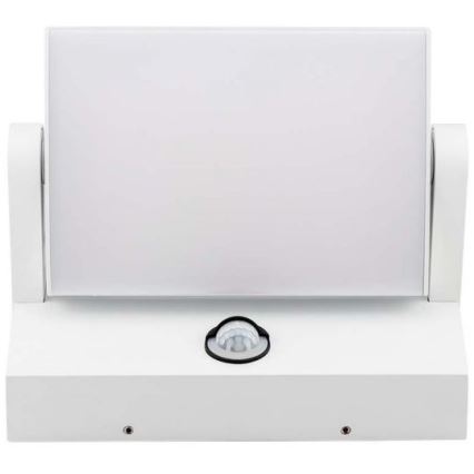 LED Utomhus vägglampa med sensor LED/17W/230V 4000K IP65 vit